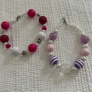 Toddler large beaded necklaces